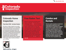 Tablet Screenshot of coloradoinspection.com